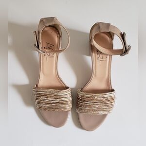 AGL Strappy Women's Heeled Leather Sandal Size 37.5